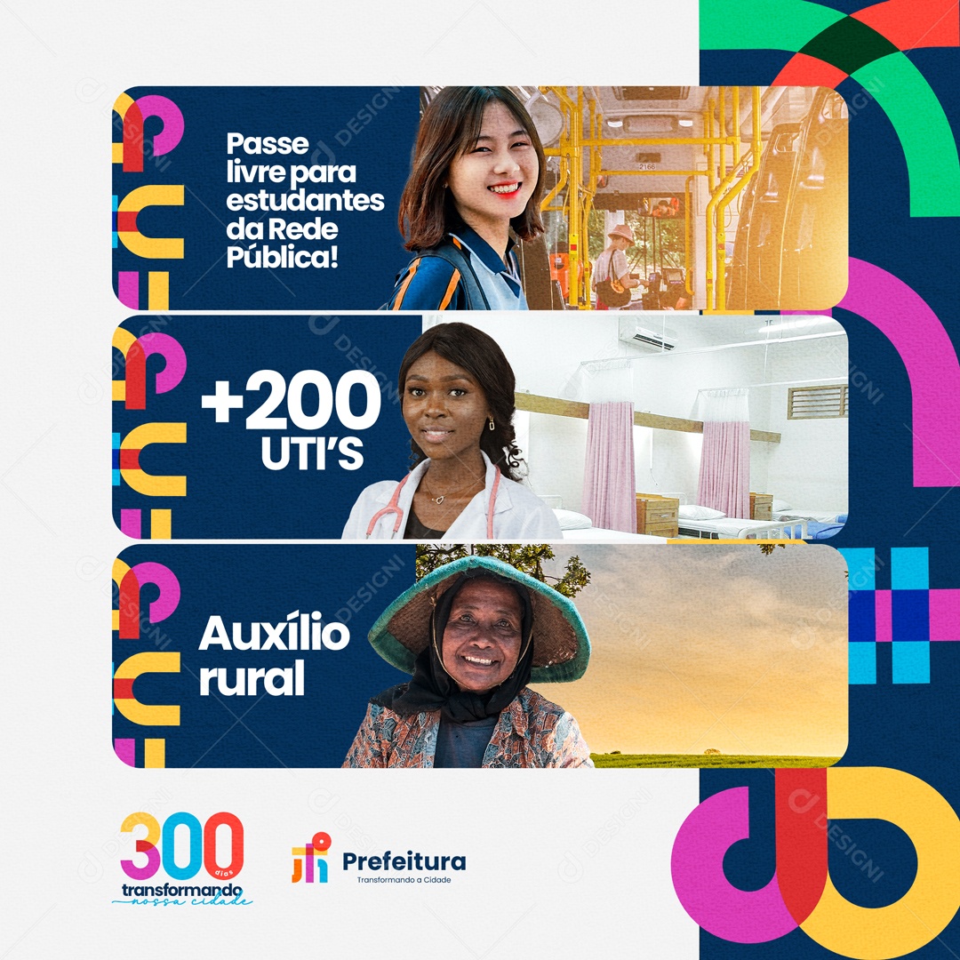 Prefeitura Transformando a Cidade Social Media PSD Editável