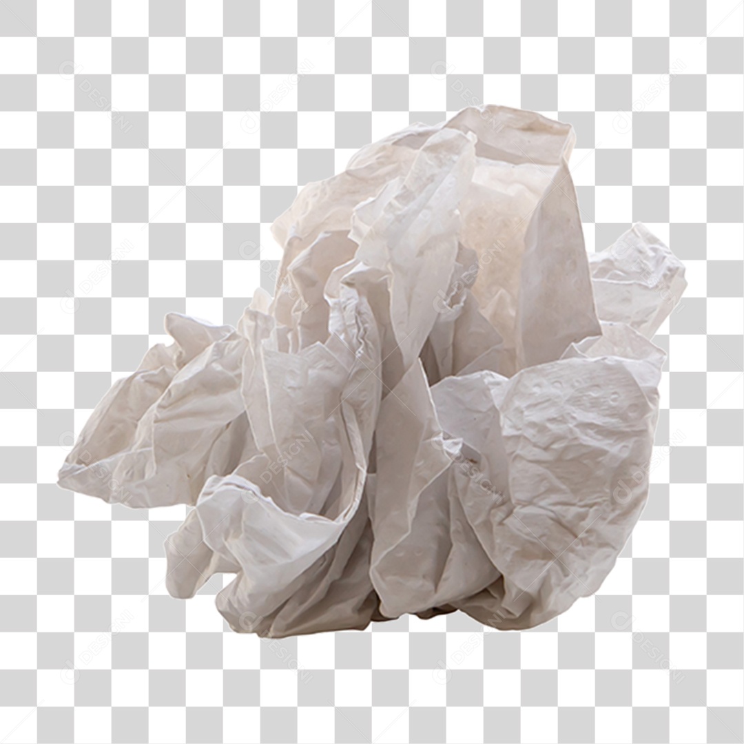Guardanapo Amassado PNG Transparente