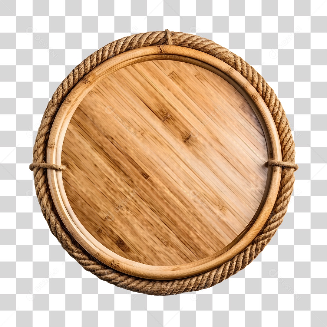 Elemento De Bambu Redondo 3D De São João Para Composição PNG Transparente