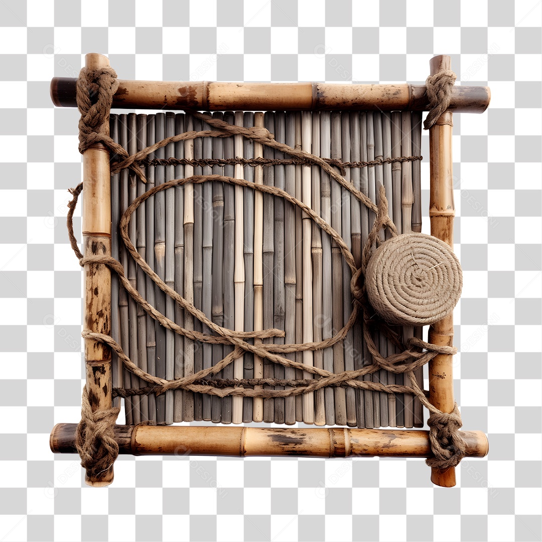 Elemento De Bambu 3D De São João Para Composição PNG Transparente