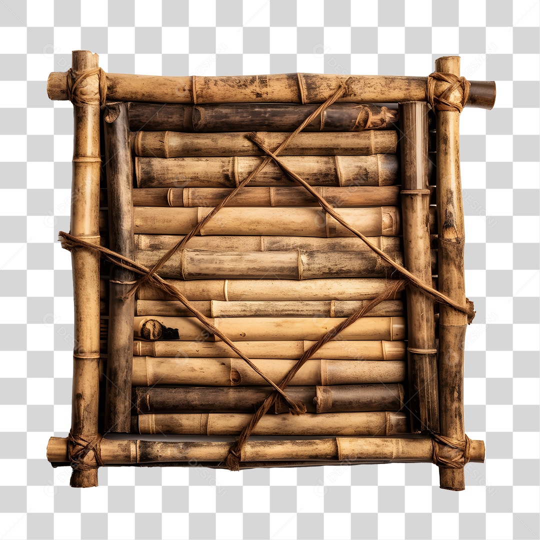 Elemento De Bambu 3D De São João Para Composição PNG Transparente