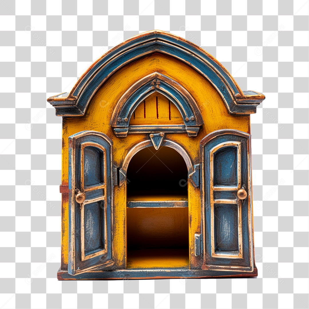 Elemento 3D Para Composição Capela de São João PNG Transparente