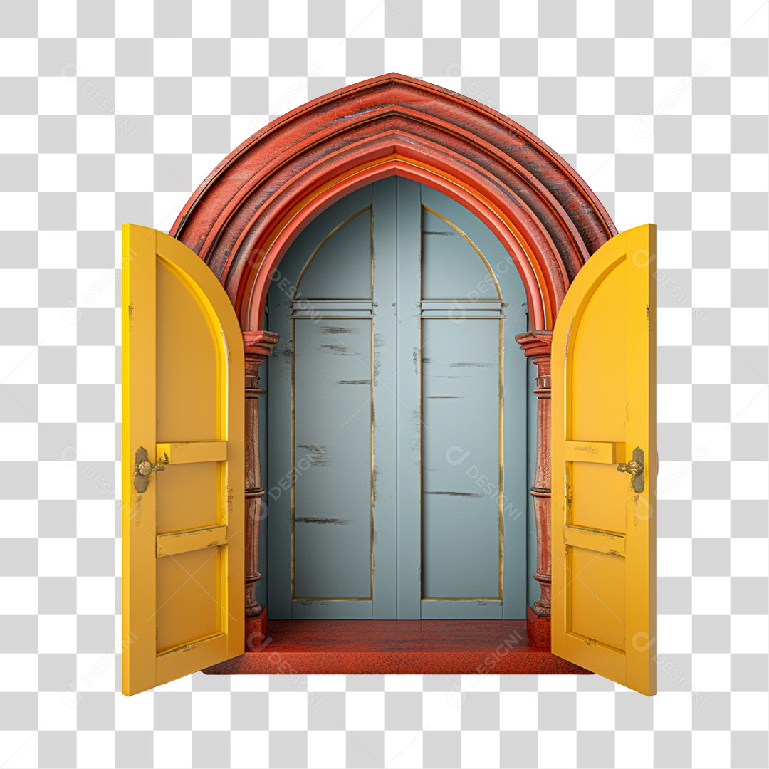 Elemento 3D Para Composição Capela de São João PNG Transparente