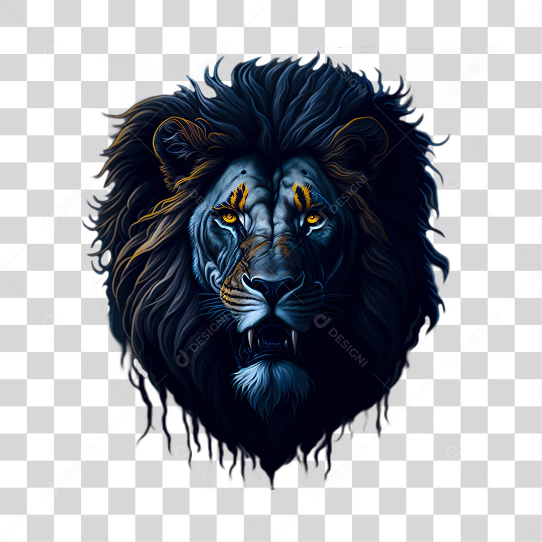 Ilustração de Leão PNG Transparente