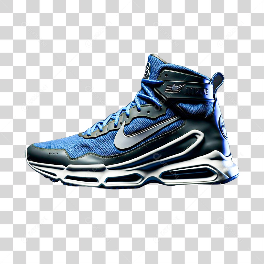 Tênis da Nike Azul PNG Transparente