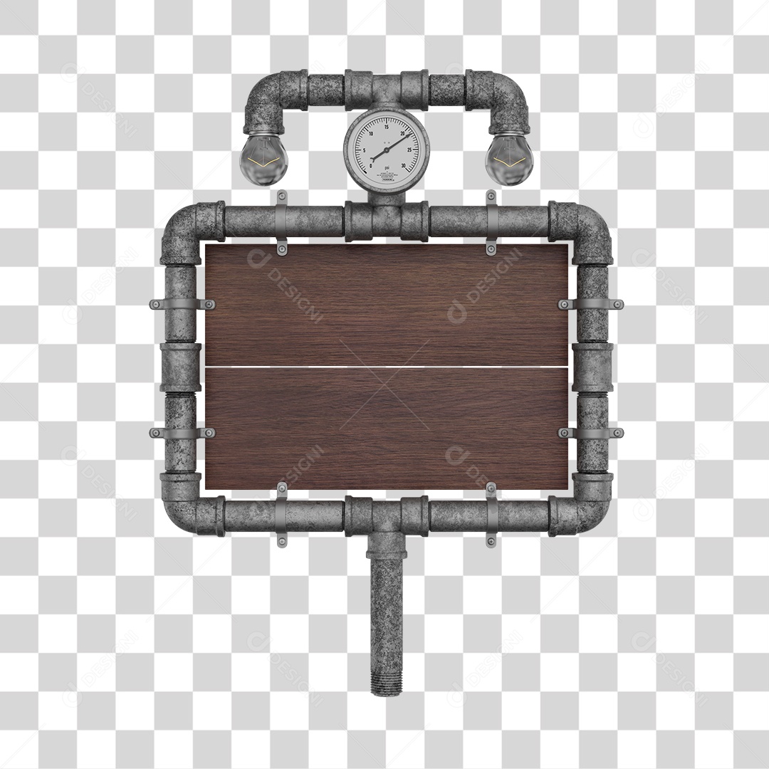 Elementos Canos 3D PNG Para Flyers de Eventos