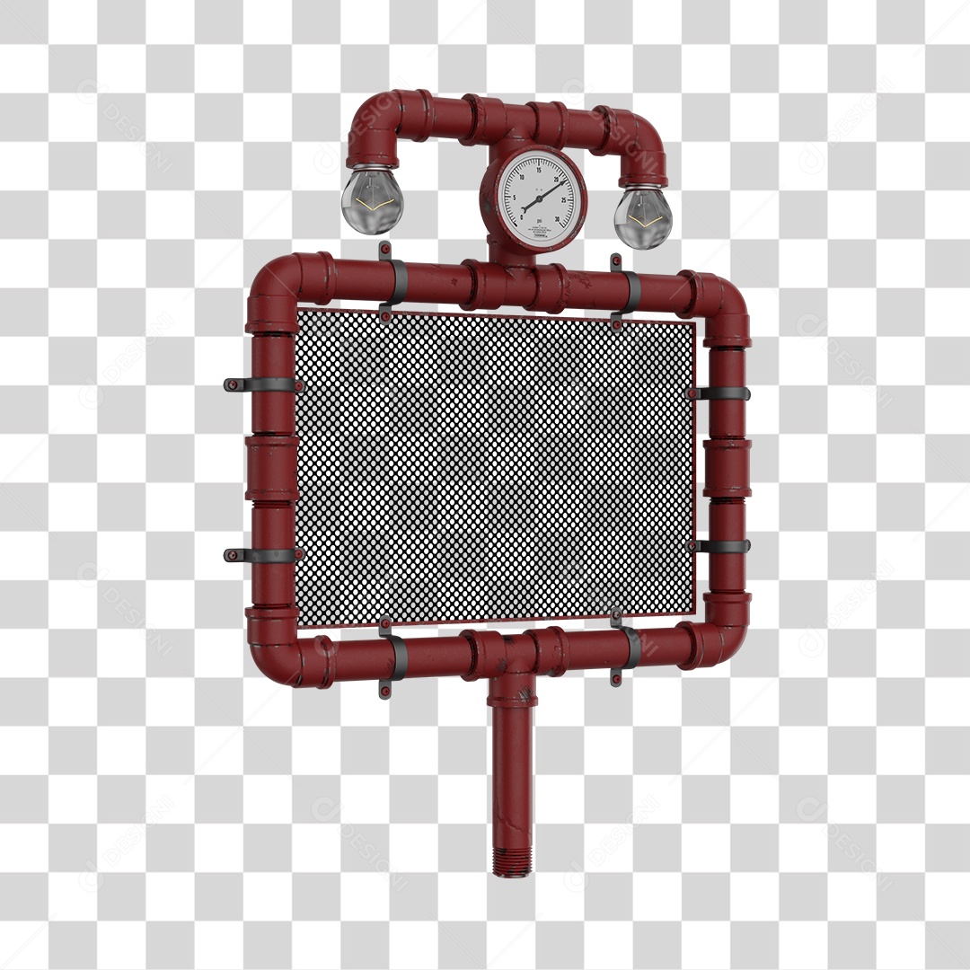 Elementos Canos 3D PNG Para Flyers de Eventos