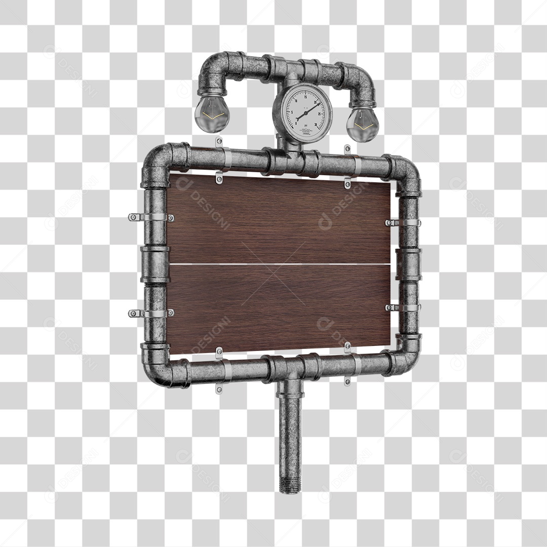 Elementos Canos 3D PNG Para Flyers de Eventos