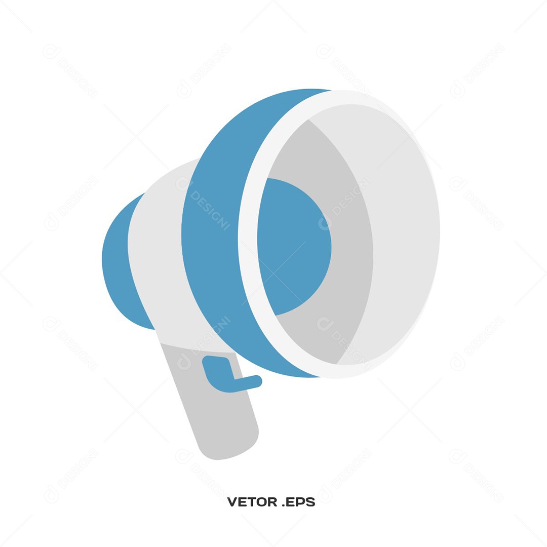 Ilustração de Megafone Vetor EPS Editável