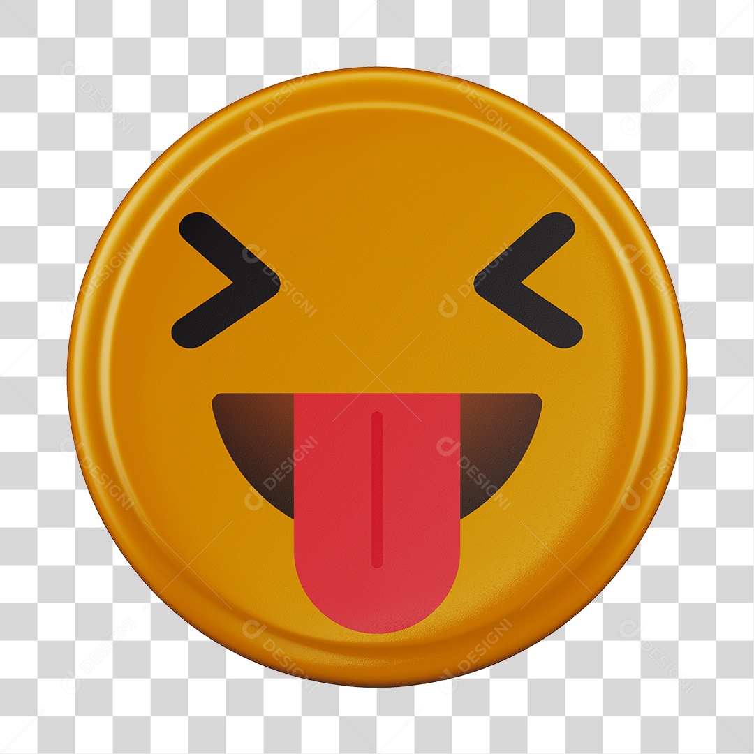 Emoji Feliz 3D Para Composição PNG Transparente