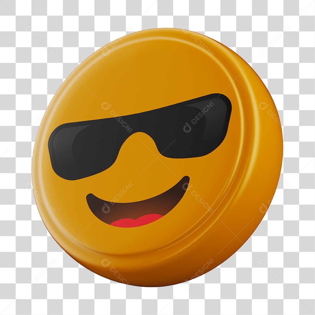 Emoji De Óculos 3D Para Composição PNG Transparente