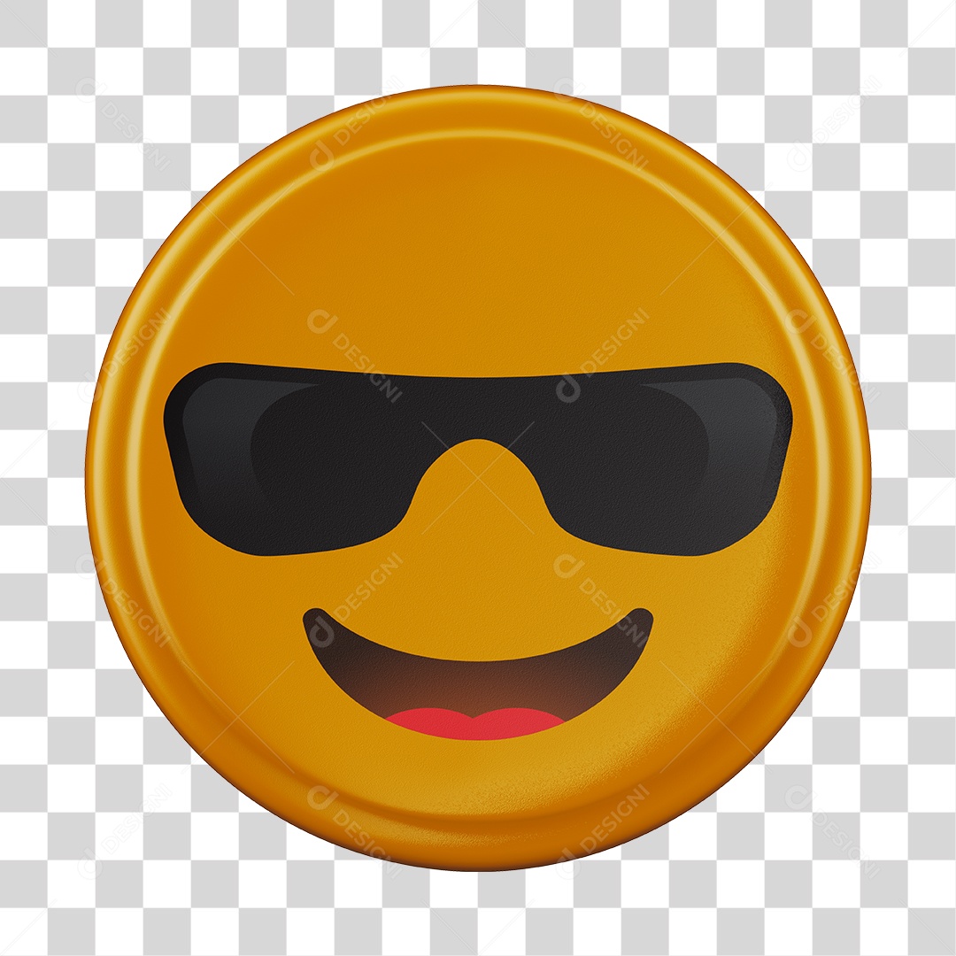 Emoji De Óculos 3D Para Composição PNG Transparente