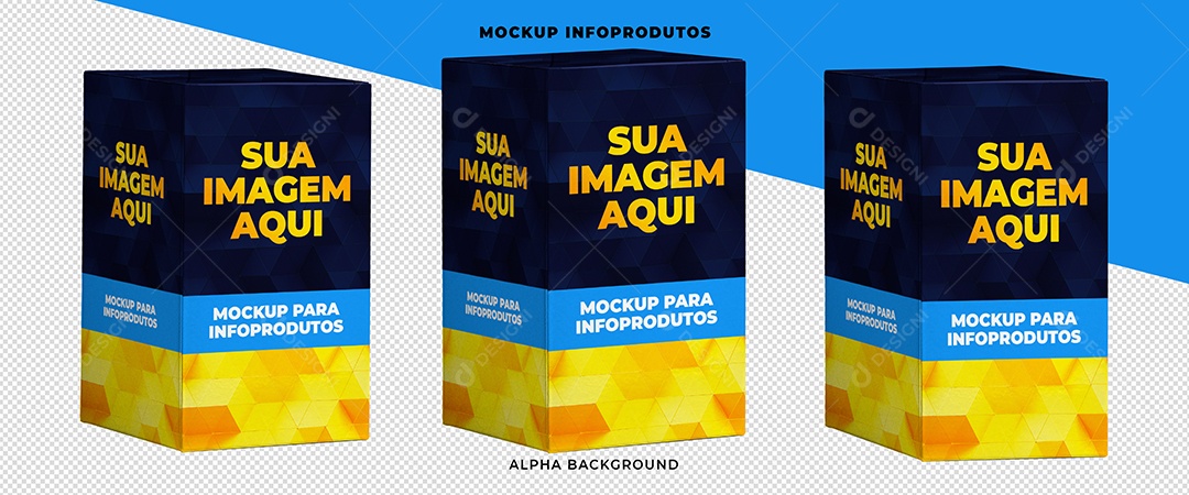 Mockup Caixa Sua Imagem Aqui PSD Editavel