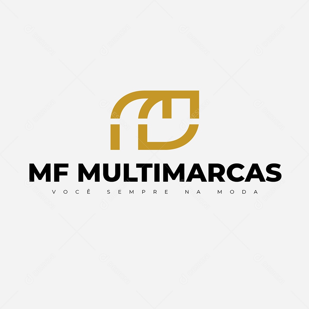 Logo Mf Multimarcas Você Sempre na Moda AI Editável