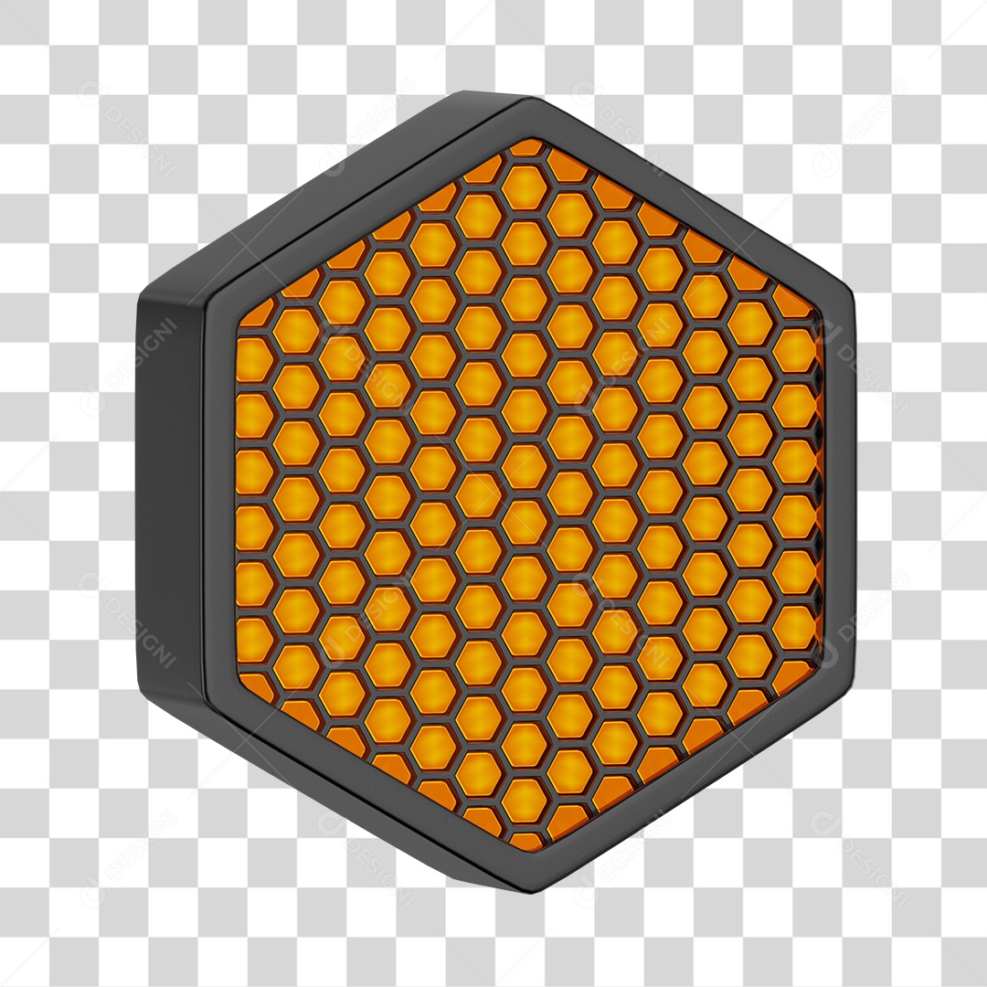 Painel de Luzes Led Elemento 3D Para Composição PNG Transparente