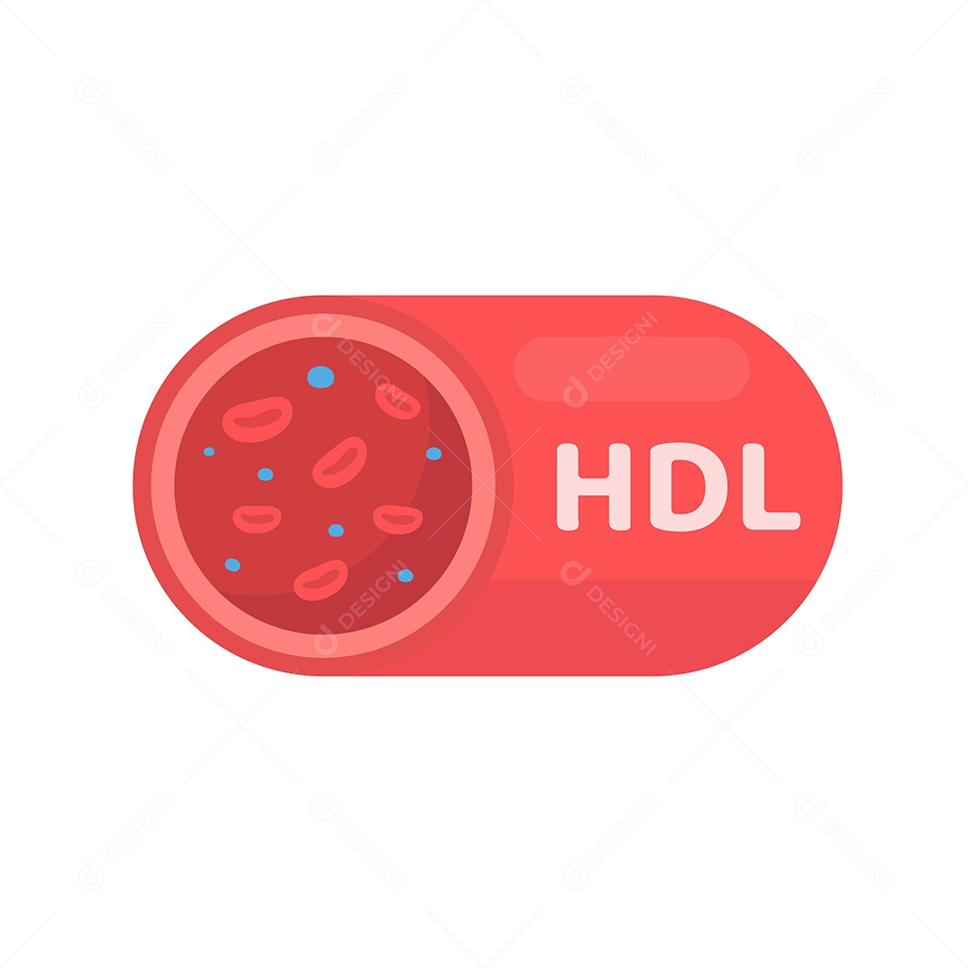 Tipo De Colesterol HDL Desenho Vetor EPS