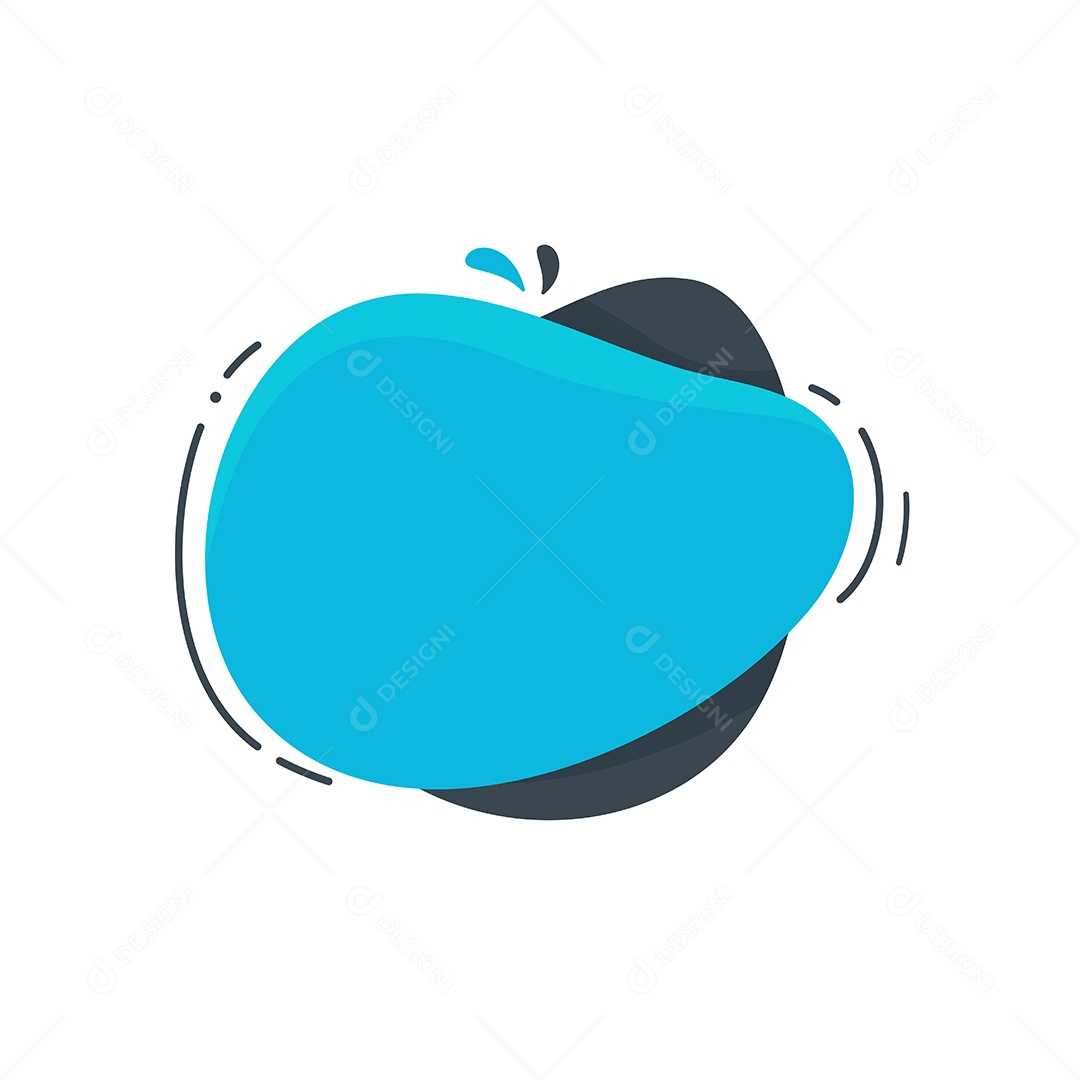 Forma Abstrata Azul Vetor EPS