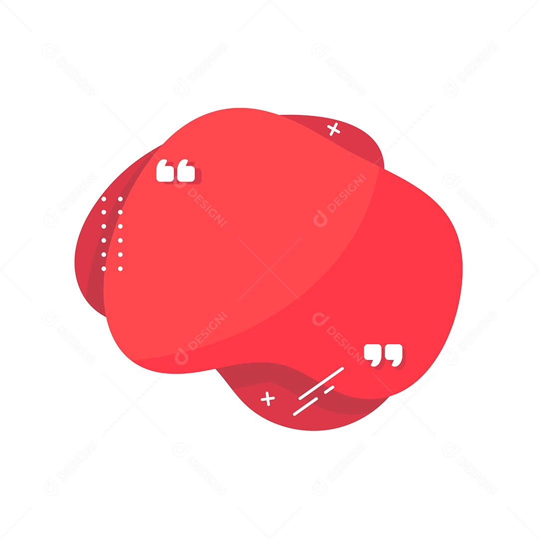 Bolhas De Texto Vermelho Vetor EPS