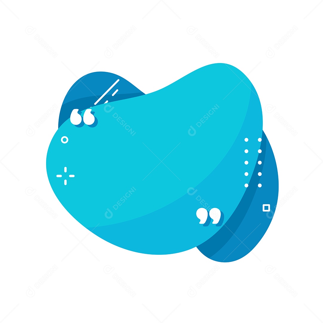 Bolhas De Texto Azul Vetor EPS