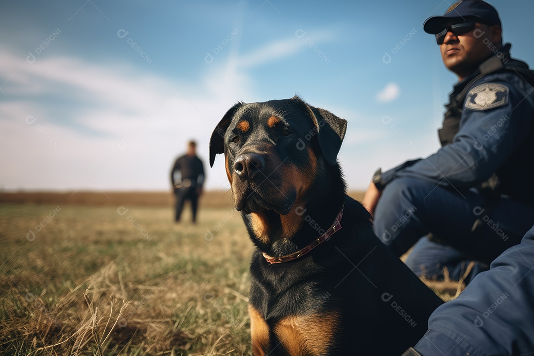 Cachorro olhando para a câmera fundo gerado por IA