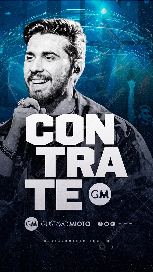Story Contrate Flyer Flyer Gustavo Mioto Social Media PSD Editável