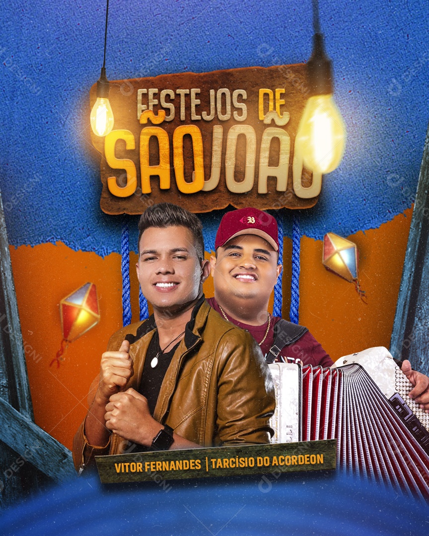 Flyer Festejos de São João Social Media PSD Editável