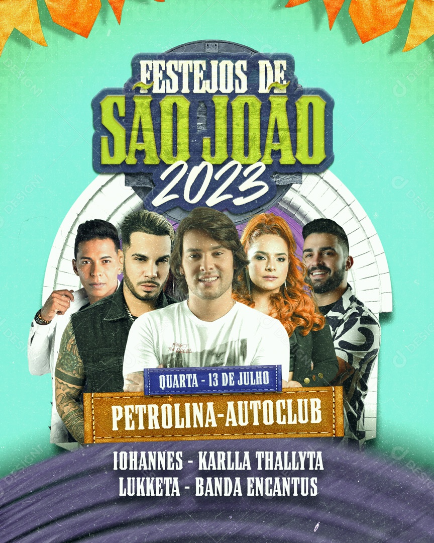 Flyer Festejos de São João 2023 Social Media PSD Editável