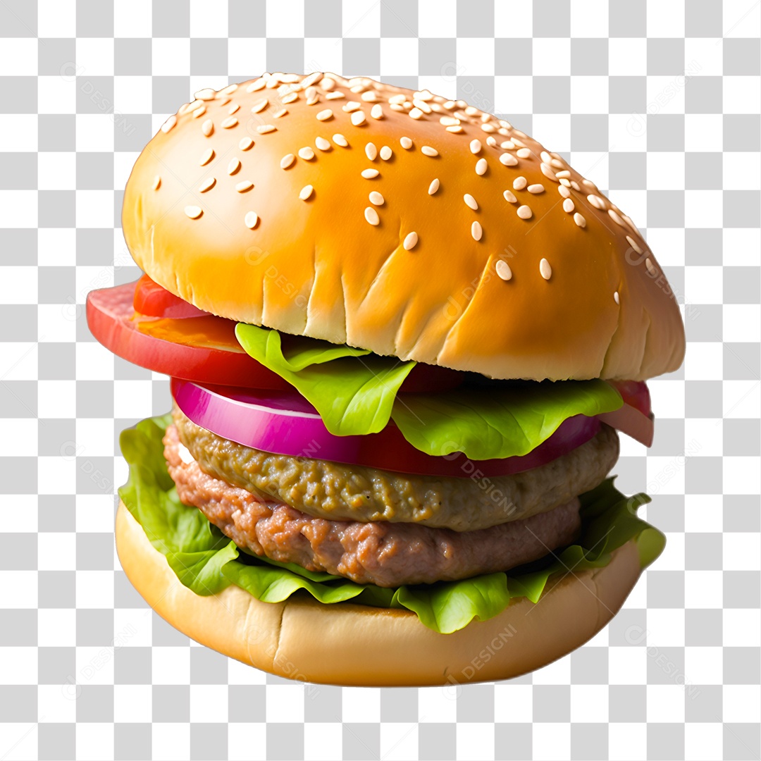 Delicioso Hambúrguer PNG Transparente