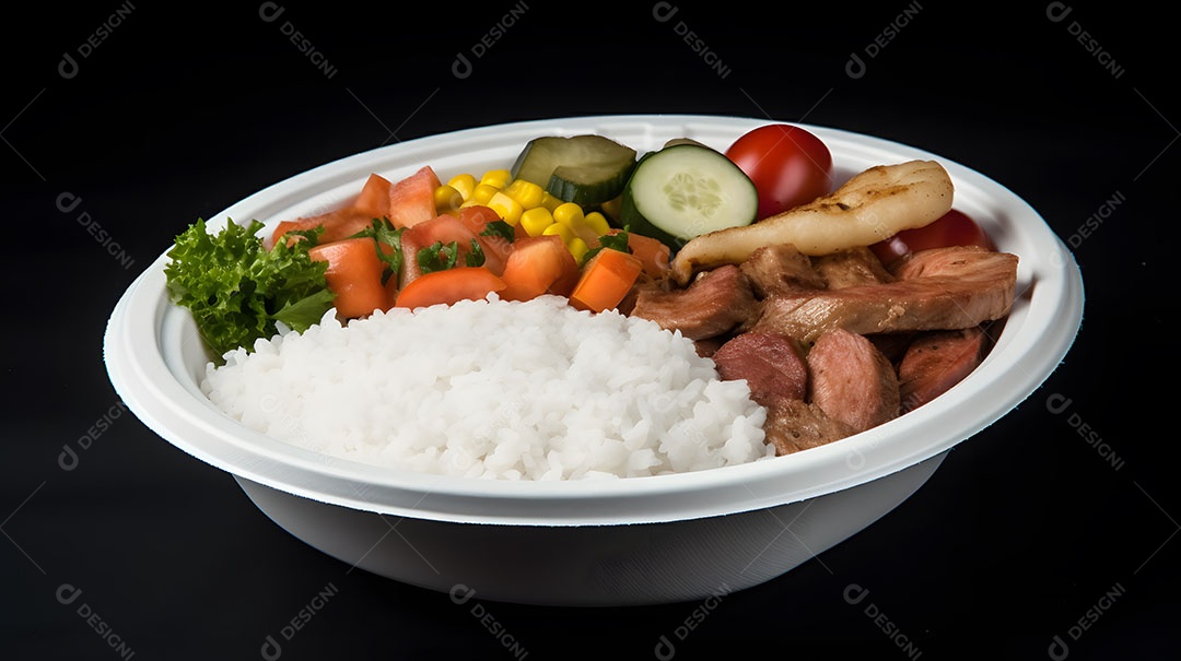 Prato de comida sobre uma mesa de restaurante