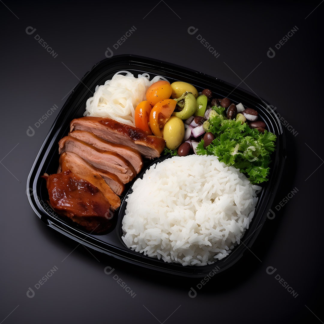 Prato de comida sobre uma mesa de restaurante