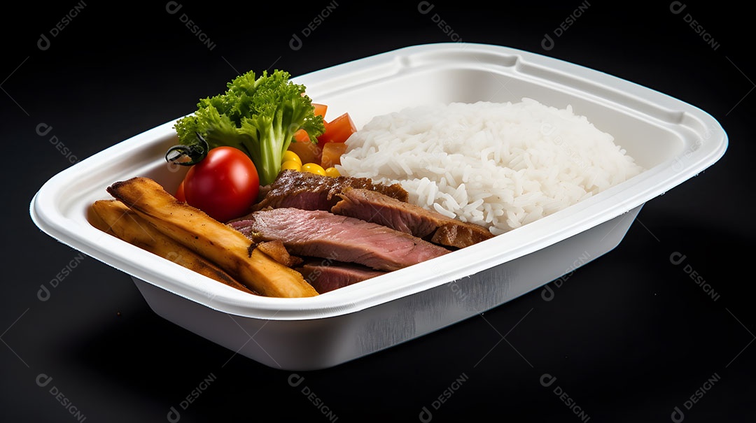 Prato de comida sobre uma mesa de restaurante