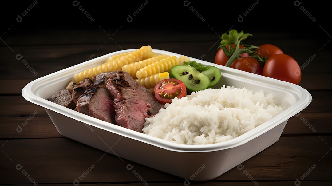 Prato de comida sobre uma mesa de restaurante