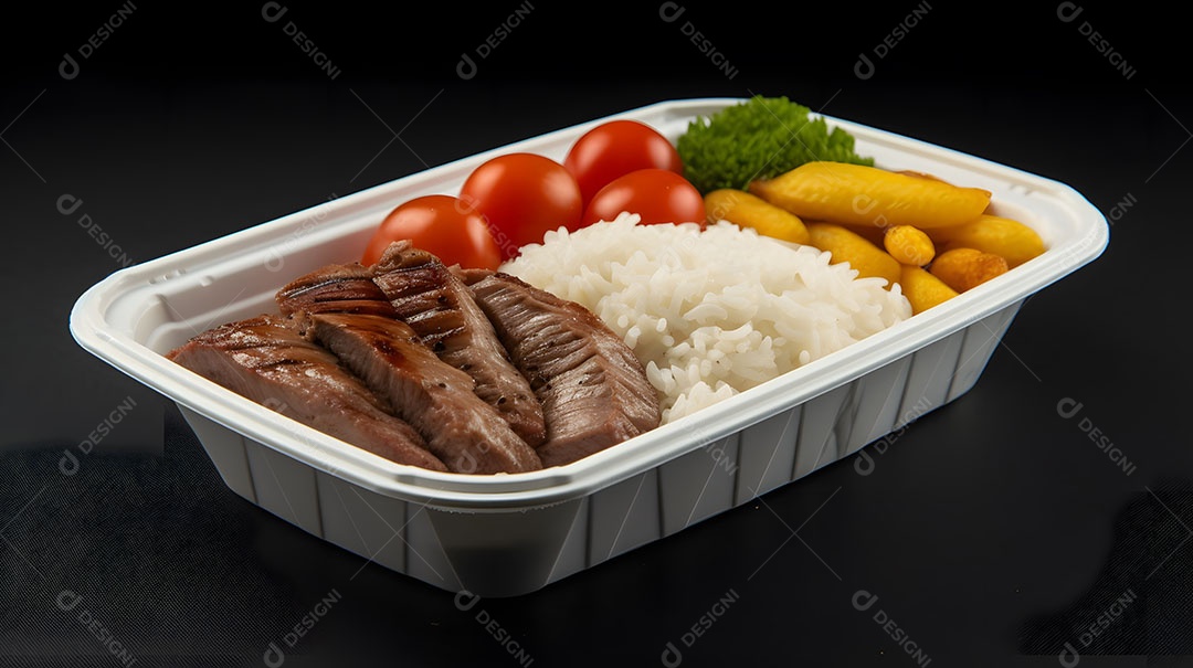 Prato de comida sobre uma mesa de restaurante