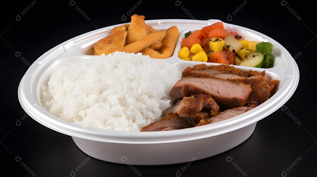 Prato de comida sobre uma mesa de restaurante