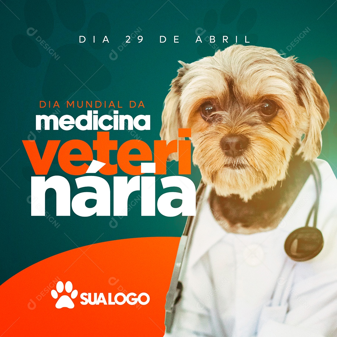 Social Media Dia Mundial Da Medicina Veterinária 29 De Abril PSD Editavel