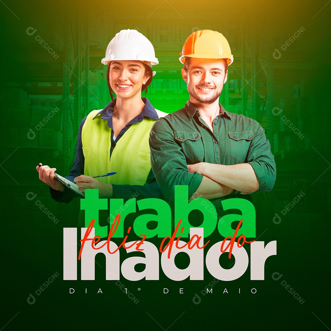 Social Media Dia Do Trabalhador 01 De Março PSD Editavel