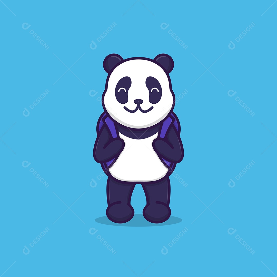 ilustração de Urso Panda Vetor EPS Editável