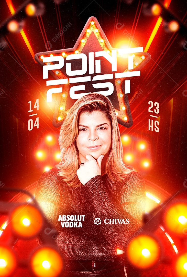 Point Fest Flyer Social Media PSD Editável