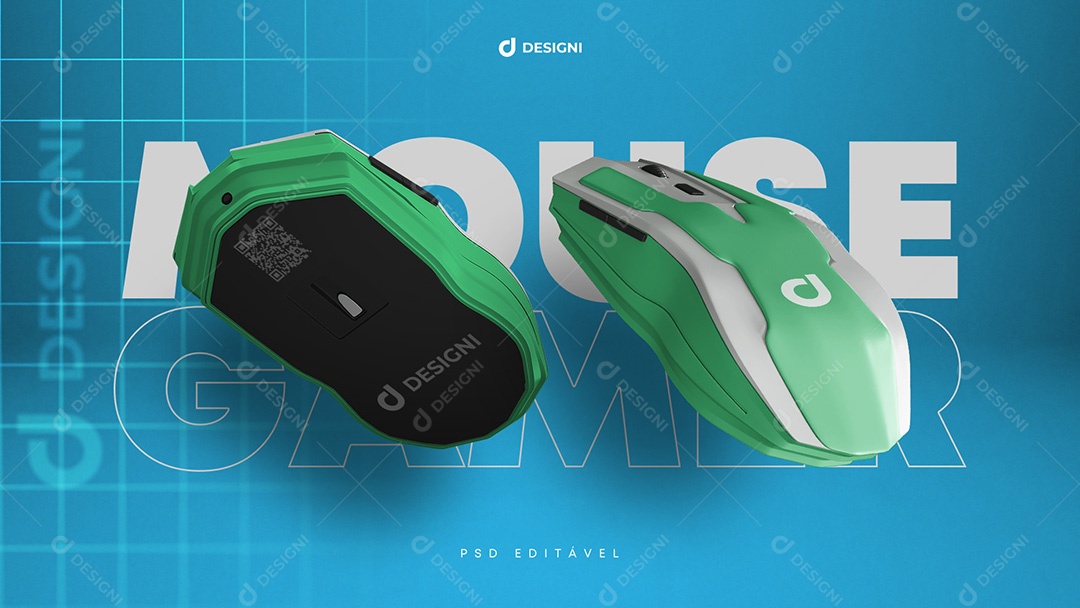 Mockup De Mouse Gamer PSD Editável