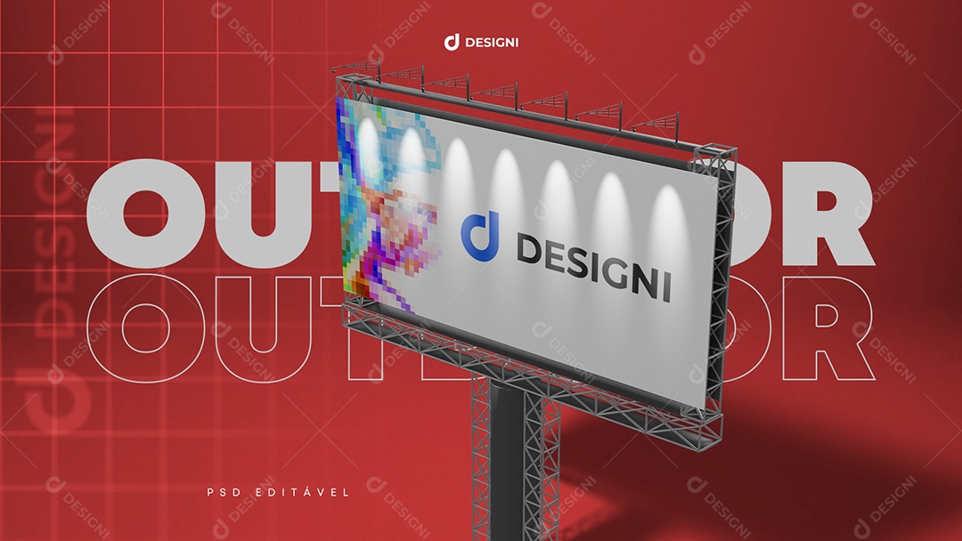Mockup De Outdoor PSD Editável