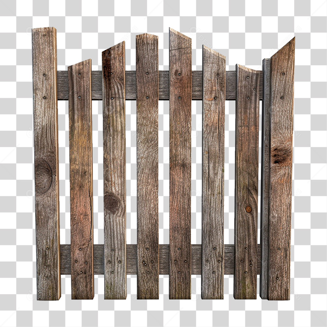 Cerca  de Madeira De São João Elemento 3D  PNG Transparente