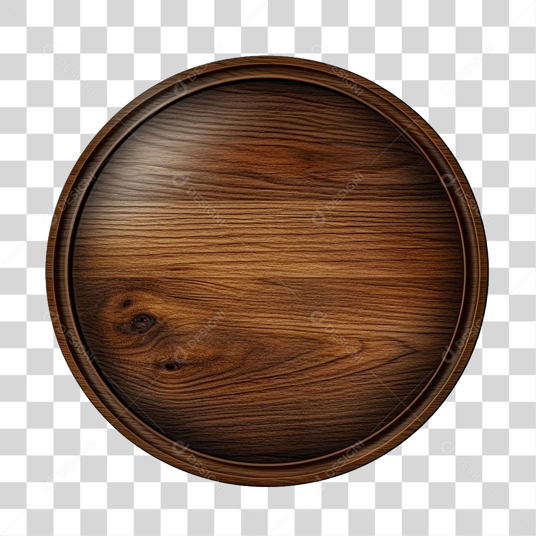 Painel Redondo de Madeira De São João Elemento 3D  PNG Transparente