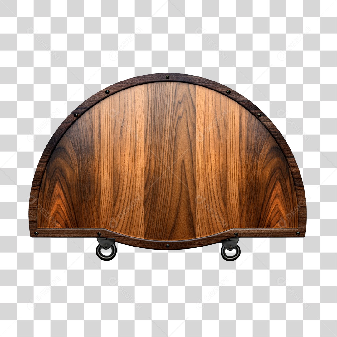 Painel Redondo de Madeira De São João Elemento 3D  PNG Transparente