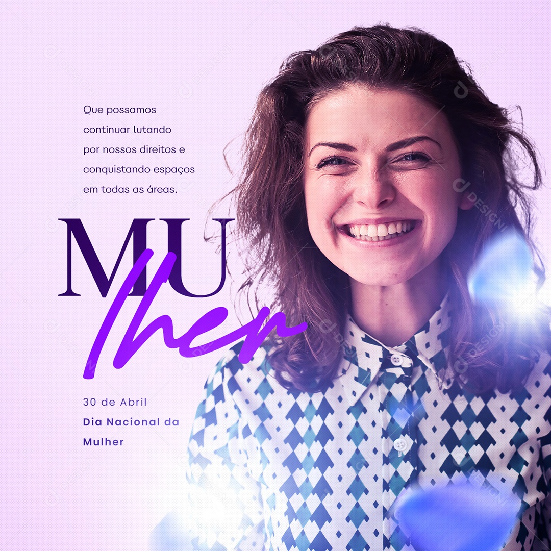 Que Possamos Continuar Lutando Por Nossos Direitos Dia Da Mulher Social Media PSD Editável