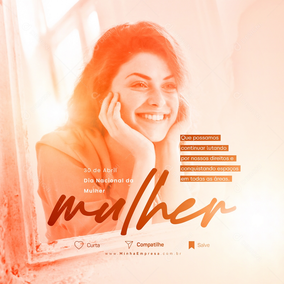 Que Possamos Continuar Lutando Por Nossos Dia Da Mulher Social Media PSD Editável