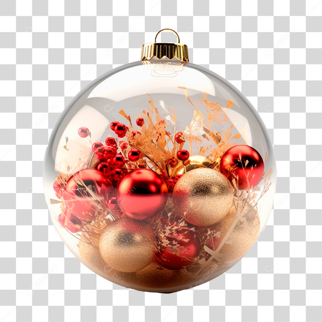 Bola de natal PNG Transparente