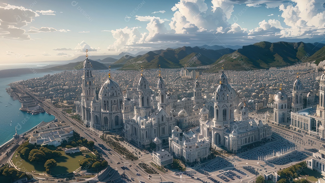 Imagem realista de cidade.