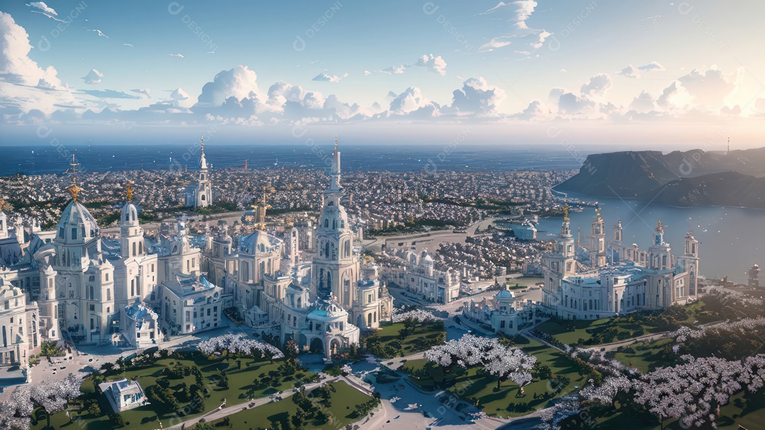 Imagem realista de cidade.