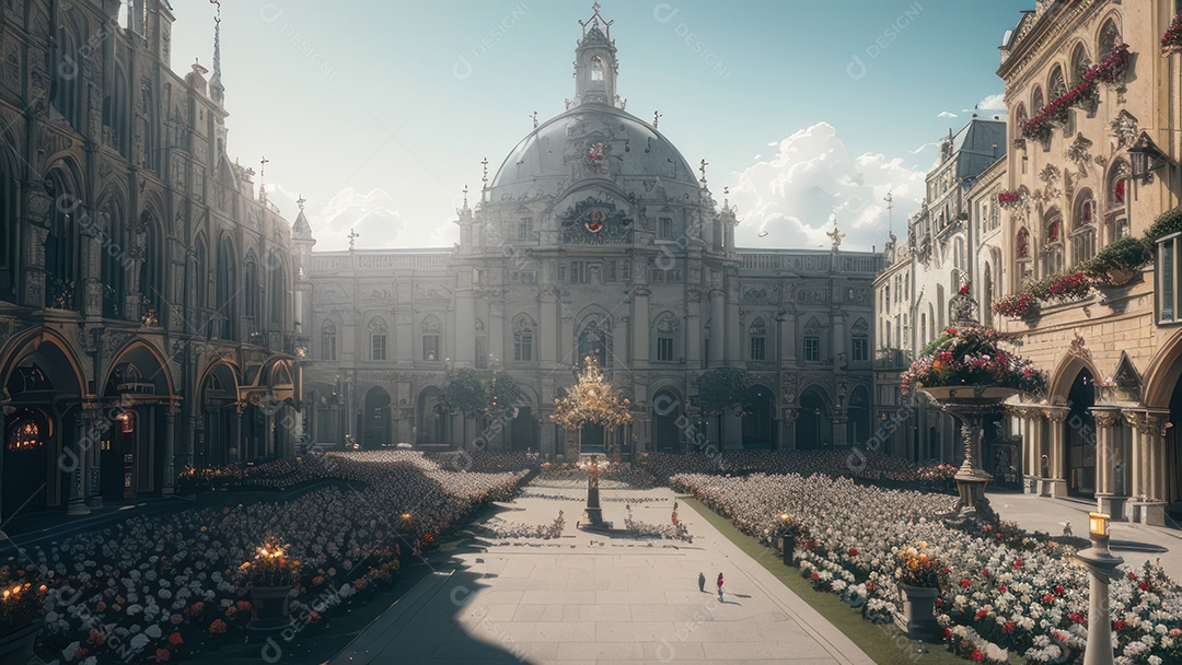 Imagem realista de cidade.