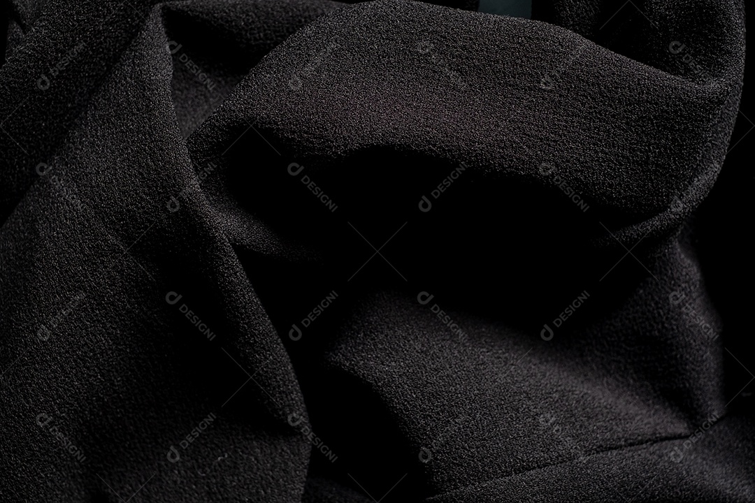 Fundo texturizado de tecido preto
